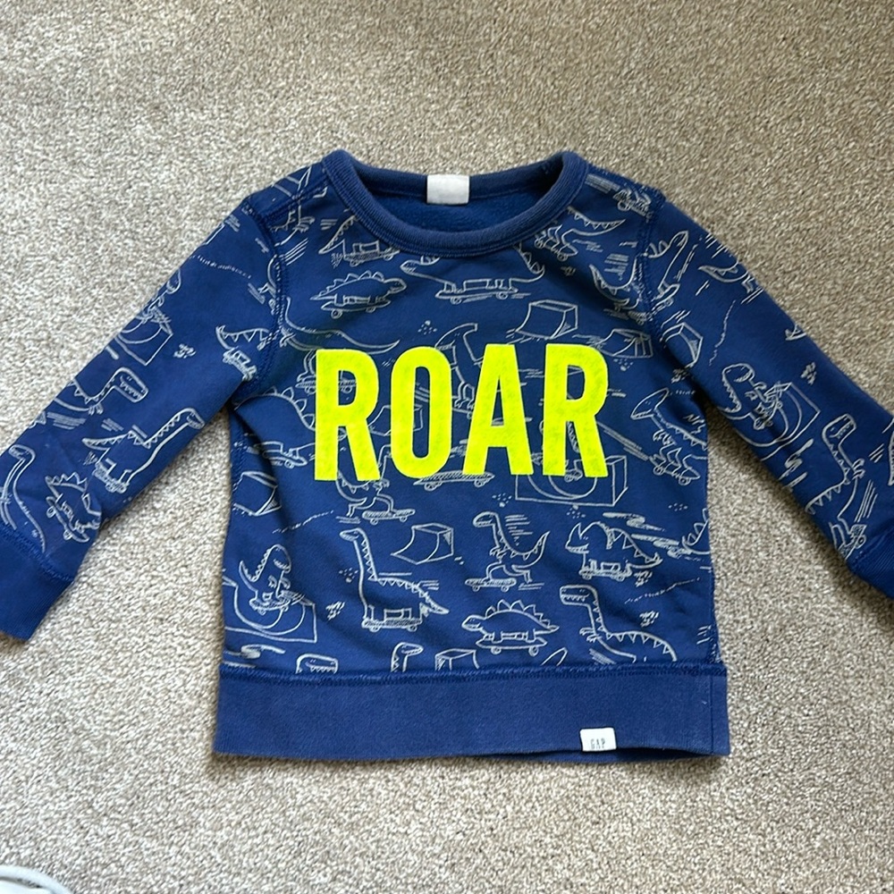 Baby Gap Dinosaur Sweatshirt 18-24month